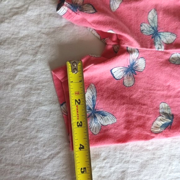 Carter's Baby Girl Shorts Size 12 Months Coral Butterfly Graphics - Picture 10 of 10